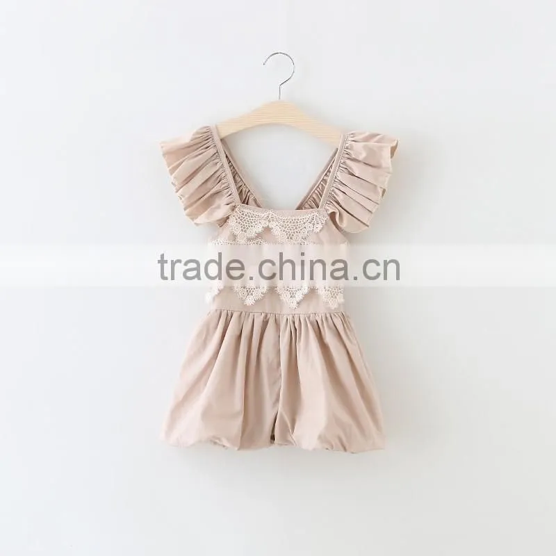 Baby Girl Jumpsuit Design Beautiful Model Lace Outfits Hot Sale Summer Children Clothes Rompers