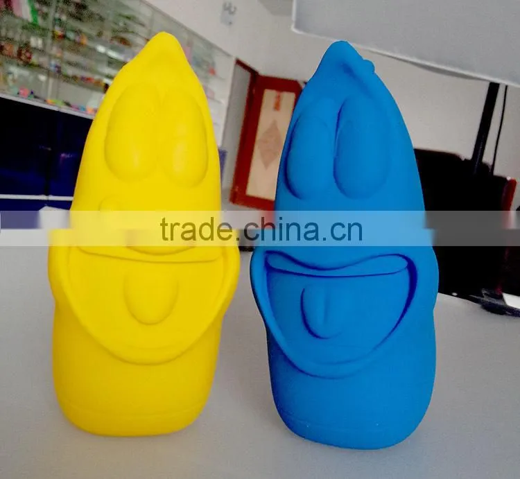 2015 Cartoon Silicone pencil pouches/cute pencil pouch