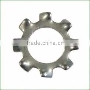 washer lock with external tooth
