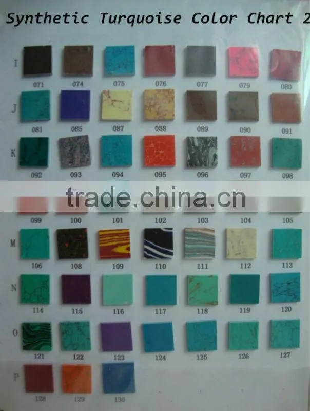 Factory Price Synthetic Big Block Green Turquoise raw material