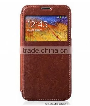 Fashion leather for Samsung S5 Case on sale