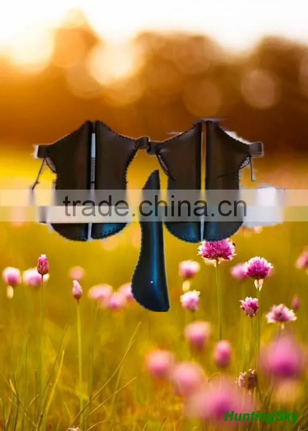 Traditional Archery Cowhide Leather Arrow Quiver For Archery Shooting