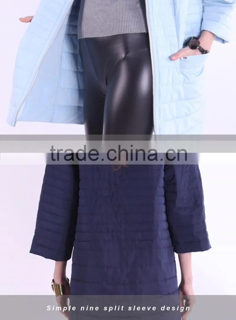 Spring New Product 2016 Medium And Long Women Clothes Round Collar Apparel