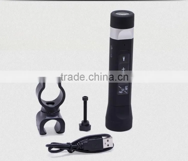 outdoor bluetooth speaker 2600mAh power bank with led torch
