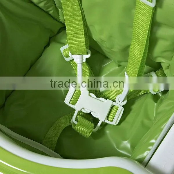folding plastic highchair of baby