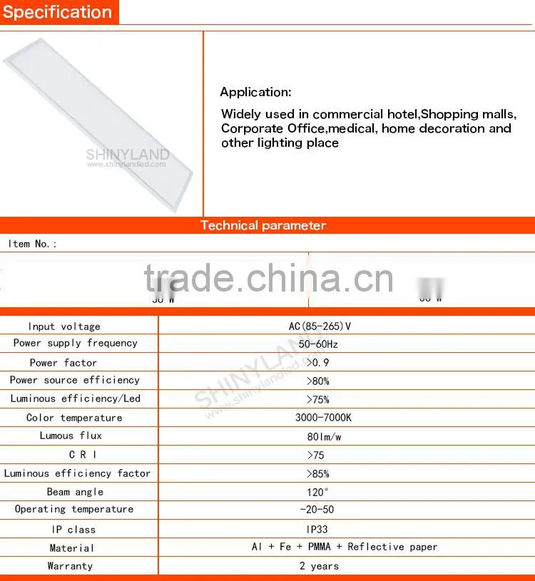 Netherland wanted high quality 300 1200mm led panel lights with high quality