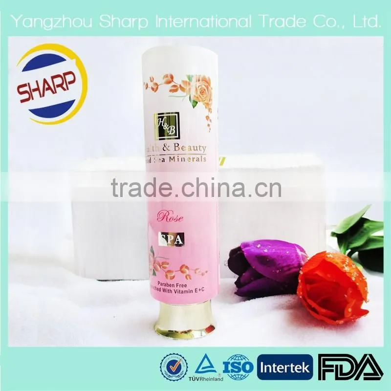Profassional supplying end unsealed plastic cosmetic tube packaging