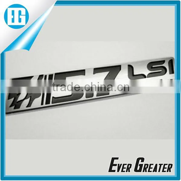 custom chrome numbers car badge