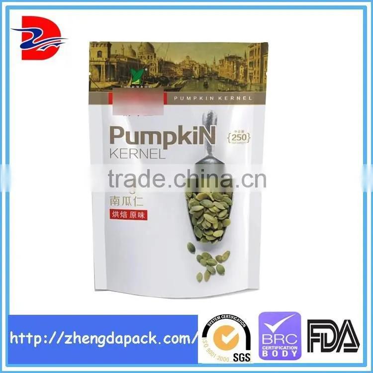 cashew nut packaging bags with zipper and window