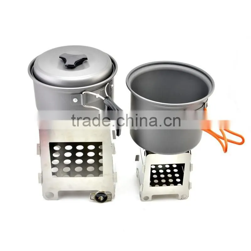 2016 new arrived portable military backpack tactical emergencecamping cookware and survival wood stove