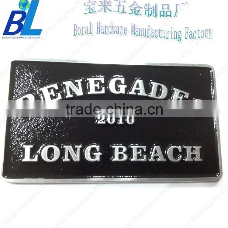 Die casted metal boat name plates