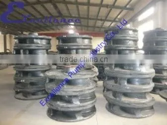 Abrasion resistant industrial rubber lined slurry pump