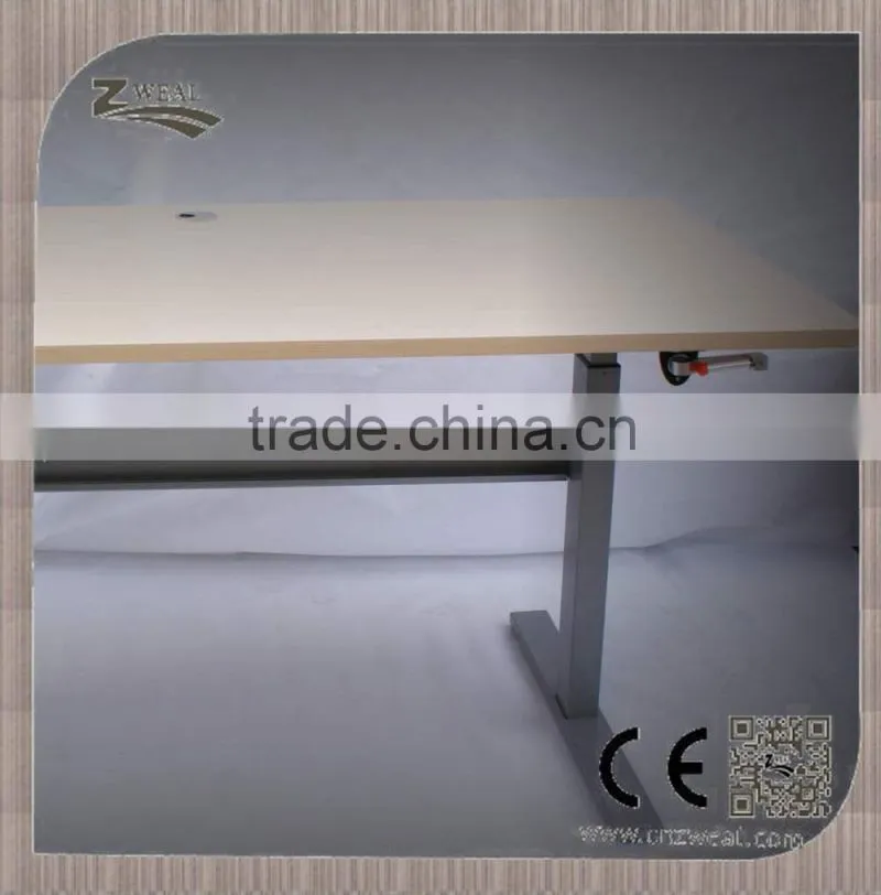 environment-friendly hand crank height adjustable working table
