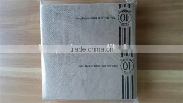 kraft/brown color/natural color napkin in rectangular shape