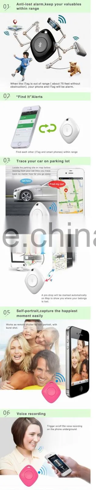 Anti-lost alarm key finder accept paypal