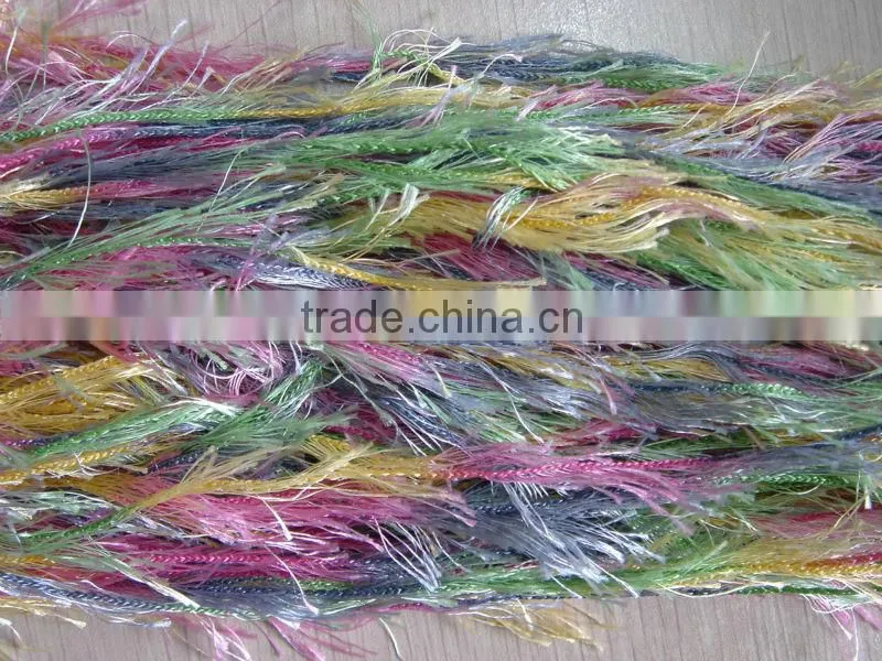 8.5nm lurex feather yarn