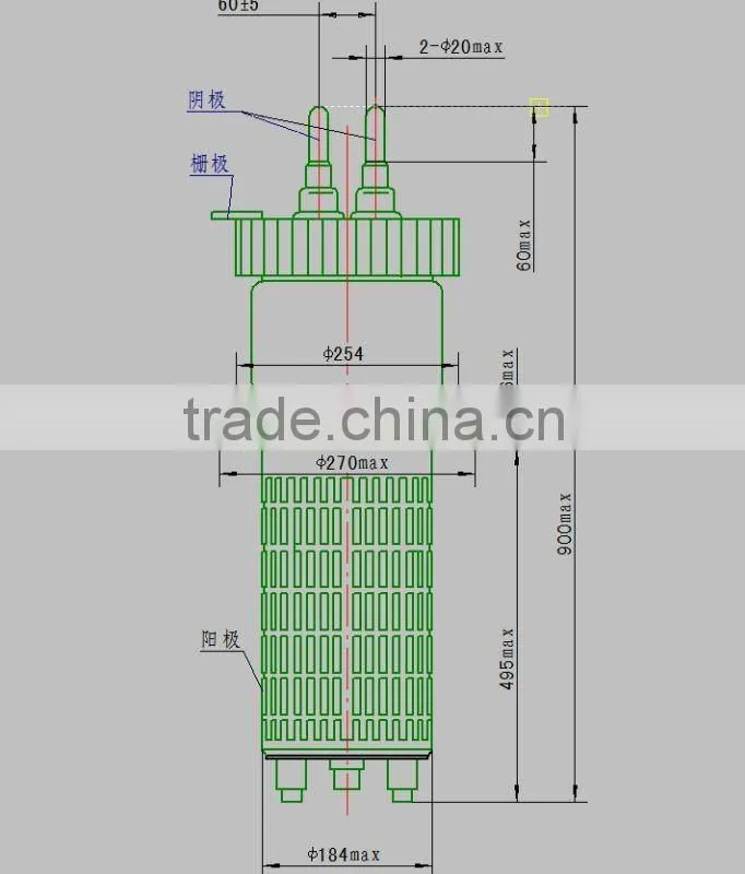 600KW Electron tube FD-950S Electron tube
