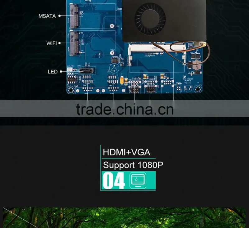 High Quality 2016 New All In One Motherboard Mini Motherboard Optional 4th 4010U i3 i5 i7 HTPC VGA, 4*USB,Support Win7/WIN8/W10