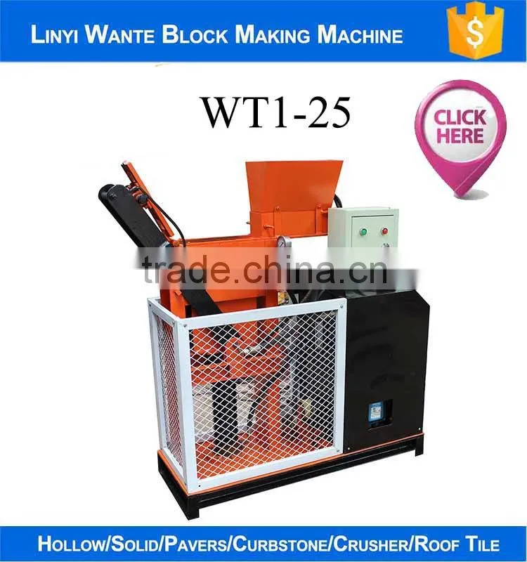 small business machines manufacturers WT1-10 automatic clay brick making machine for russia