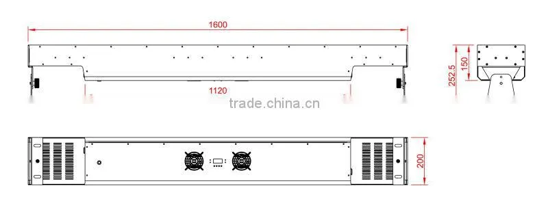 led matrix 32*15W RGB Tri Color LED Matrix Light for Stage Background