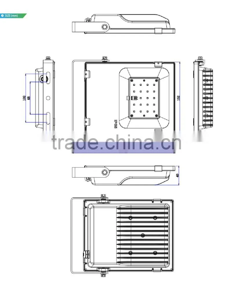 Promotional Price Shenzhen Factory 2016 CE Rohs Approved Meanwell Driver Free Lighting Design 20W Flood Lights LED