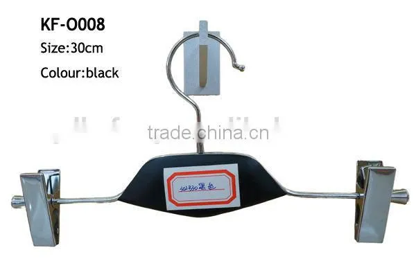 Metal pants hanger with wooden