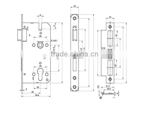 Gate door lock