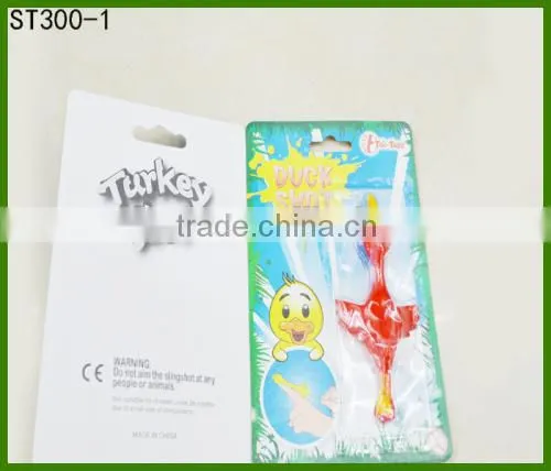Promotion Hot Fashion Sticky Turkey Shot Toys Funny Elastic Toys