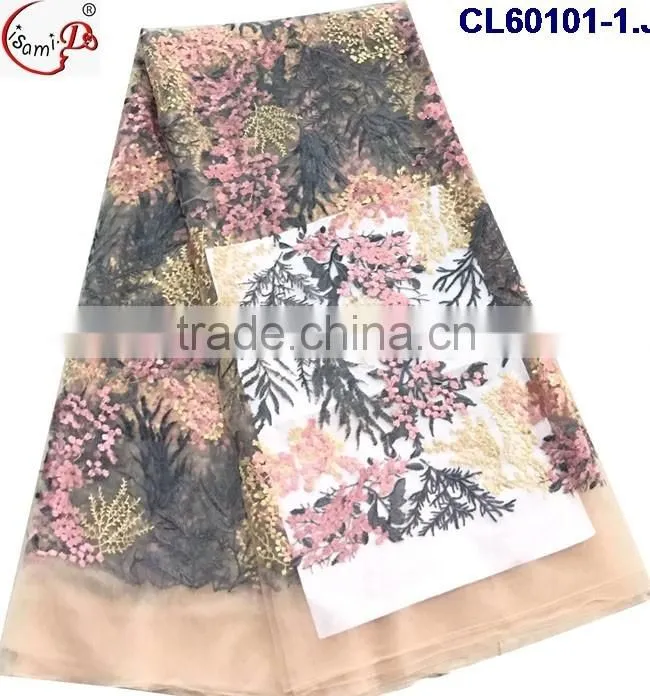 CL60101 Multi color elegant design tulle lace french net lace,tulle lace /french net lace fabric