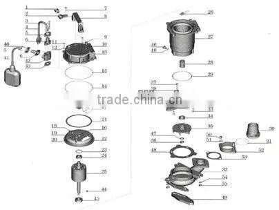 V550A pottable Submersible sewage pump,electric water pump