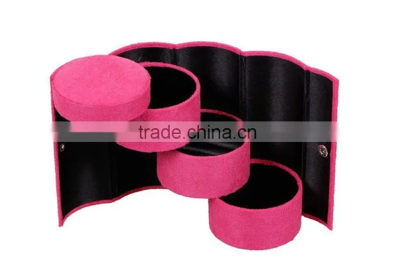 Cylindrical Jewelry Box / Jewelry Organizer for Travel
