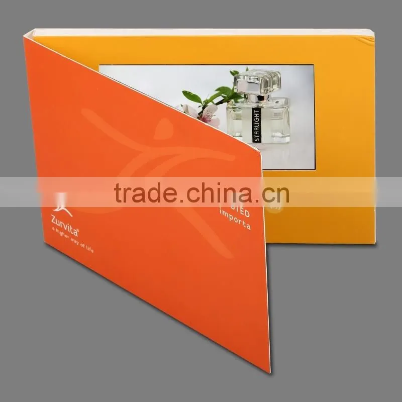 New competitive price 5 Inch lcd video brochure with sd card reader