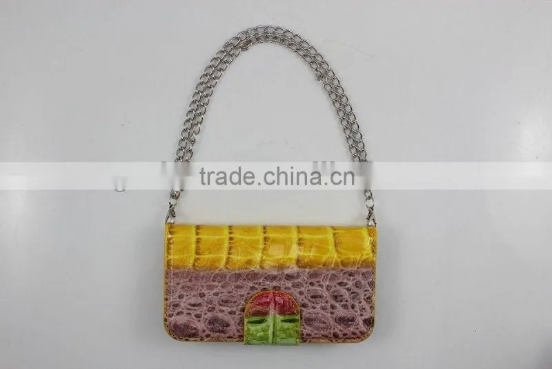 2014 New products colorful Crocodile PU handbag phone case for iphone 5S,for Apple iphone 5S handbag case China manufacturer