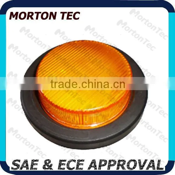 LED side marker lamp 12V/24 led auto light for truck with high quality of orange/red colors