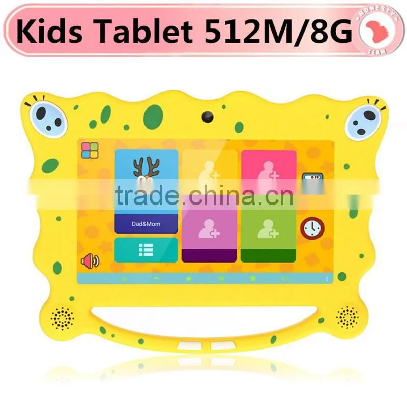 High Quality Cheap Wholesale 7 Inch Kids Kid Tablet PC 1GB RAM Android 5.1 study game learning pad education Game Christmas Gift