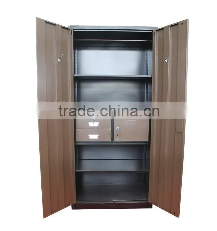 H1950 W900 D500 steel bedroom wardrobe design