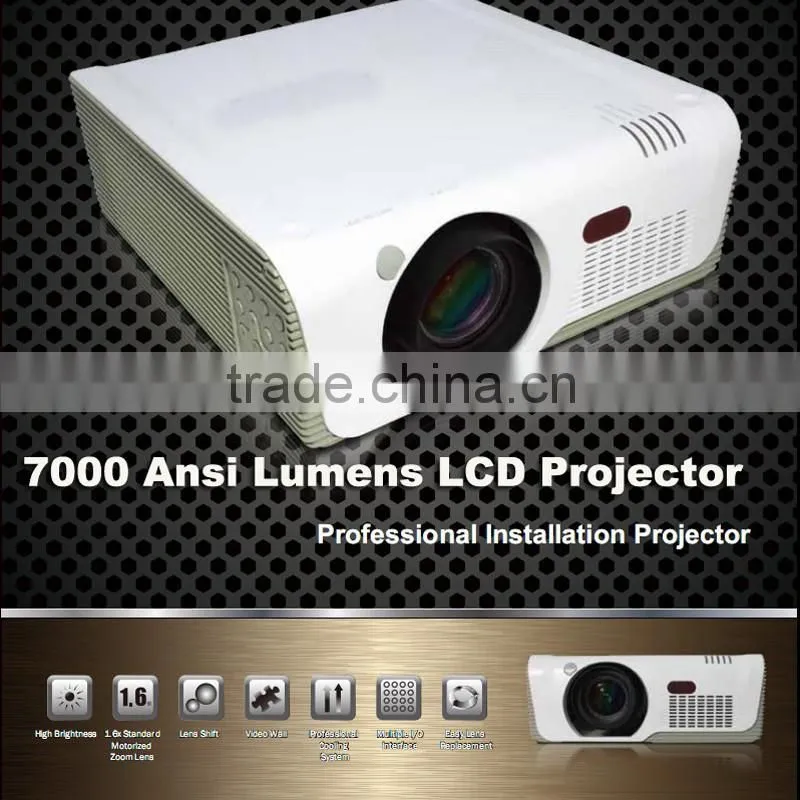 7000 lumen Outdoor large Venue Projectors, high lumens outdoor projector 7000 lumens projector