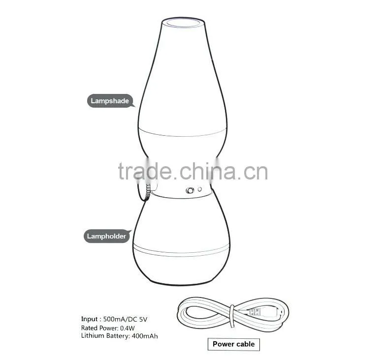 Colorful Wireless Blowing Control Kerosene Oil Desgin LED Lamp