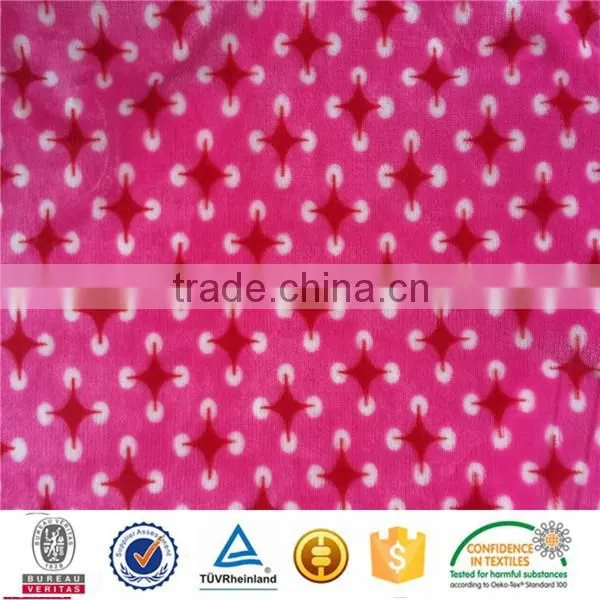 Polyester Spandex Velvet/Knitting Stretch Velvet Fabrics