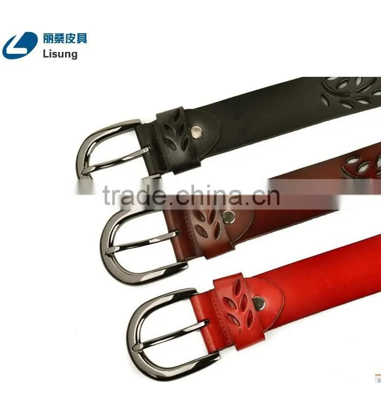 Mens Strong Hollow Out Mexican Genuine Leather Belts
