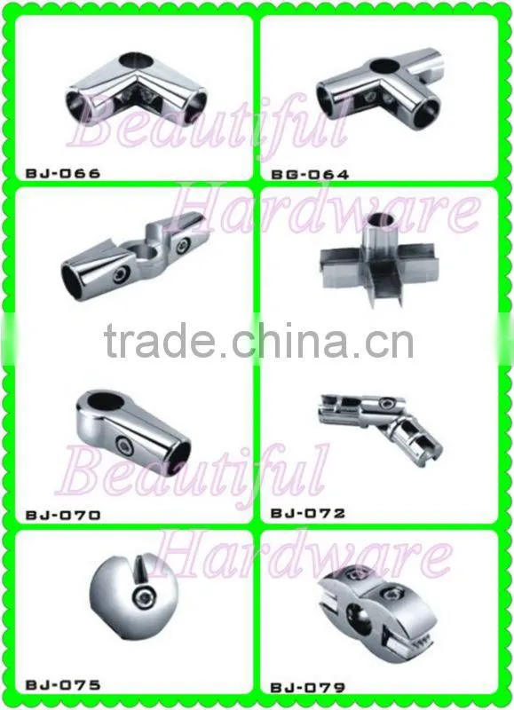 Metal round tube flange shopfitting pipe fastener