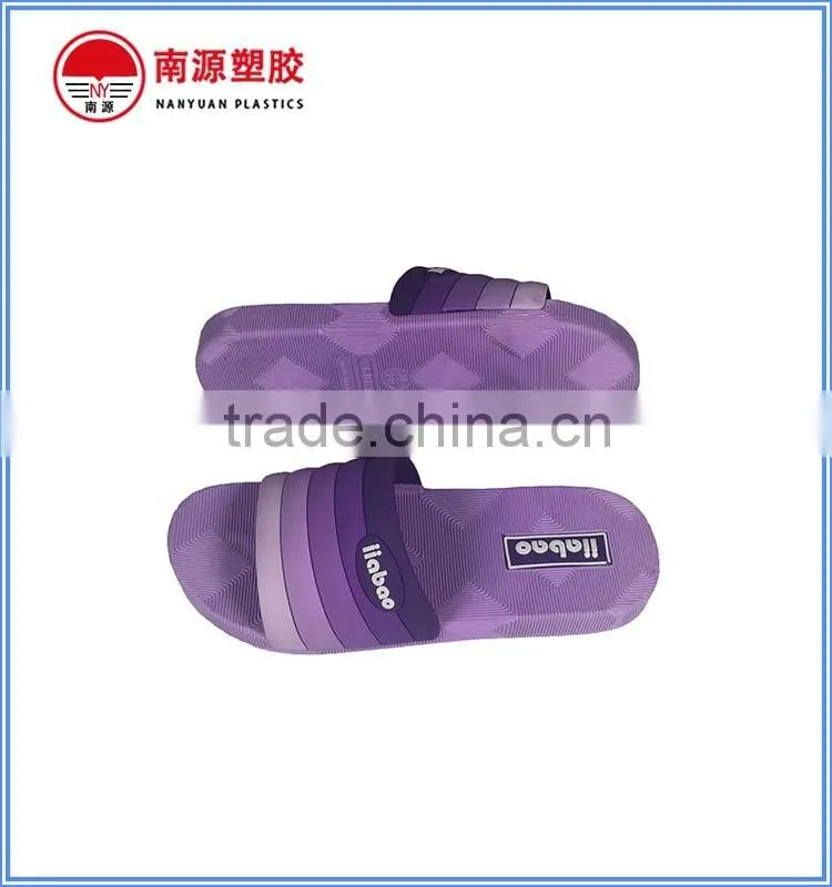 PVC rainbow strap fashion slipper for lady