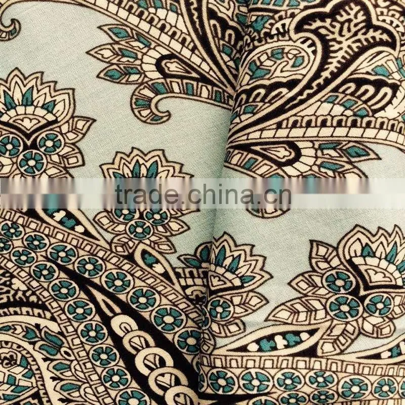 good valued printed rayon fabric with water drape feeling