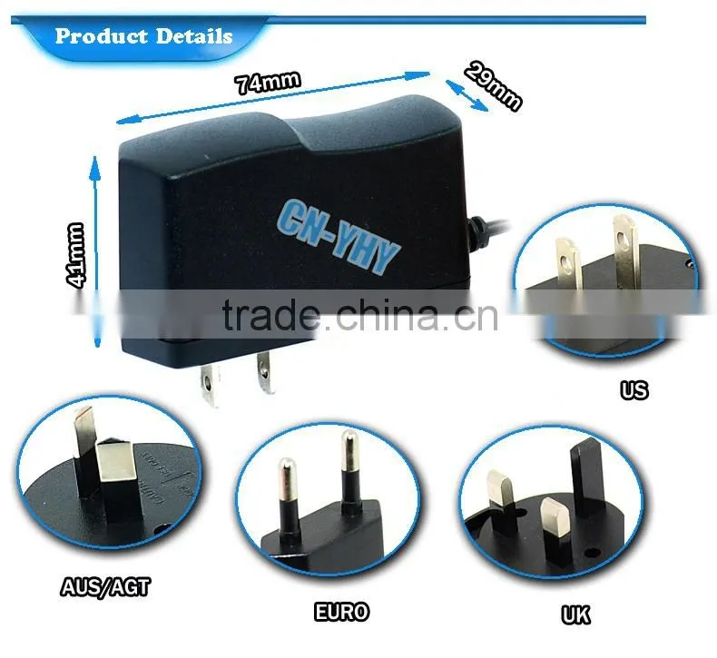 ac adapter 10v 1.3a 13w with UL CE FCC GS SAA