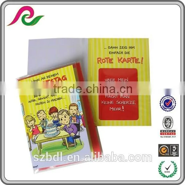 school music card inserts recordable greeting, new design sound greeting card