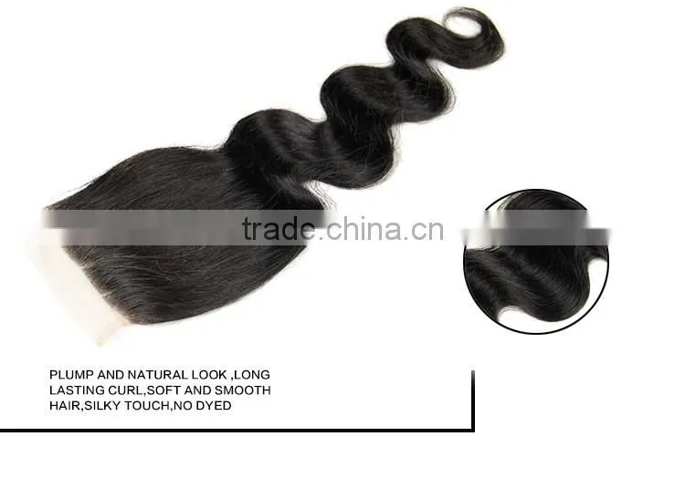 Bleached Knots silk top cheap human hair free parting bangs lace closure