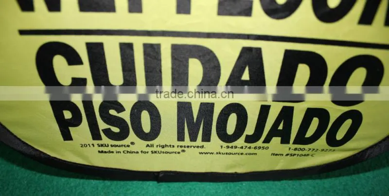 Customized fabric warning sign board