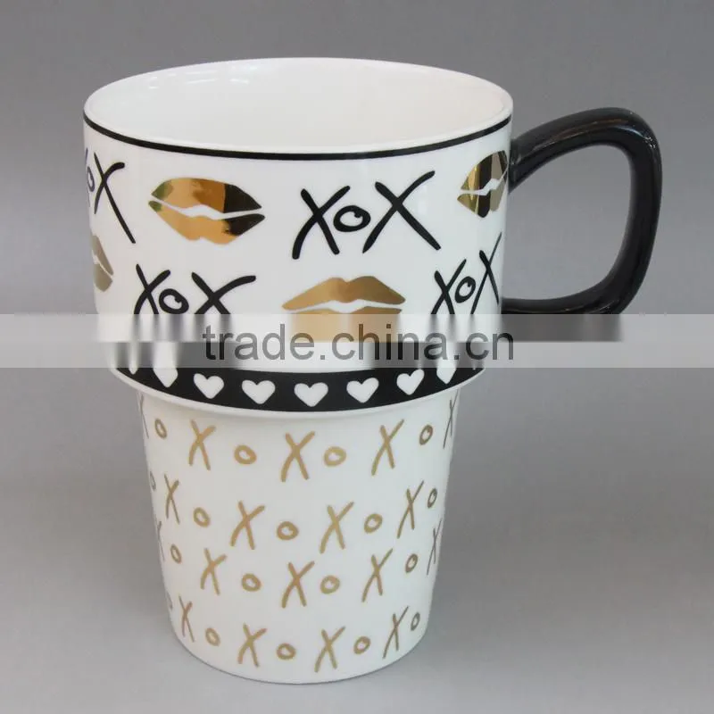Ceramic yellow mug, paintable ceramics mug, 200ml mug