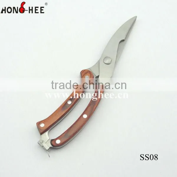 POM/Pakka Wood Handle High Quality Poultry Shears