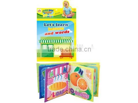 English Numbers Learning Baby Cloth Book, Education Infant Fabric Book